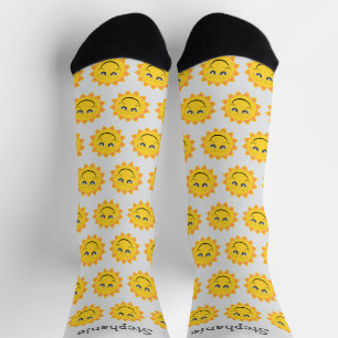 Calcetines Diseño de Sol Personalizado