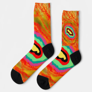 CALCETINES DISEÑO DE TIPO AFRO ART ABORIGINAL
