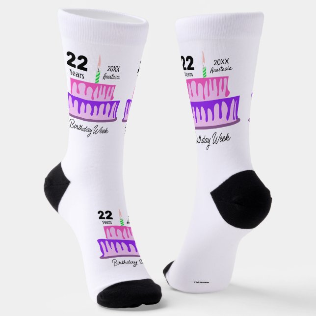 Calcetines Diseño de zócalos de cumpleaños HAMbyWG (Angular)