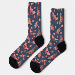 Calcetines Diseño del patrón Boho Moth