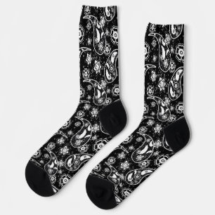 Calcetines Diseño del patrón de Ilustracion Paisley floral ne