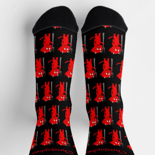 Calcetines Diseño Diablo Rojo