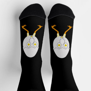 Calcetines Diseño divertido del personaje de huevo RG y RA