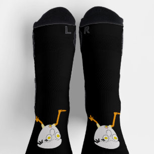Calcetines Diseño divertido del personaje de huevo RG y RA