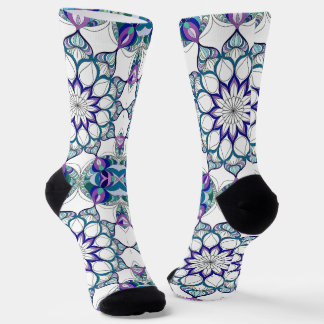 Calcetines Diseño floral abstracto en