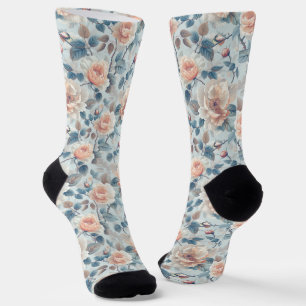Calcetines Diseño floral elegante.