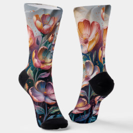 Calcetines Diseño floral en