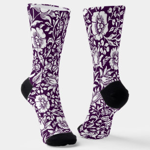 Calcetines Diseño Floral Vintage de Malva de William Morris