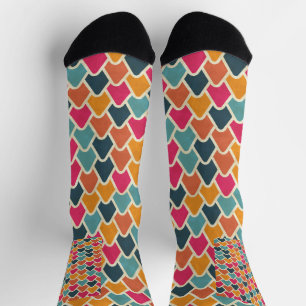 Calcetines Diseño geométrico Color Pop: estilo abstracto mode