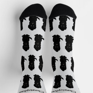 Calcetines Diseño Goldendoodle Negro