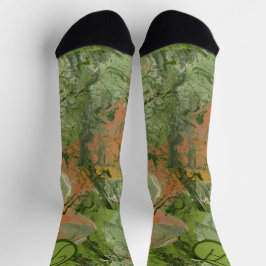 Calcetines Diseño moderno de camuflaje Añadir su inicial