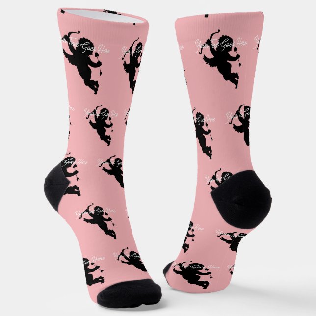Calcetines Diseño personalizado calza cupido con texto HAMbyW (Angular)