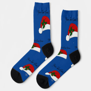 Calcetines Diseño personalizado engancha sombrero Santa