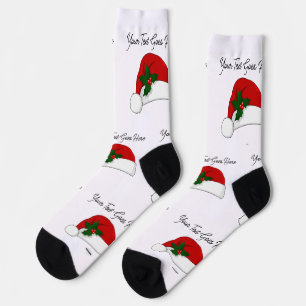 Calcetines Diseño personalizado engancha sombrero Santa