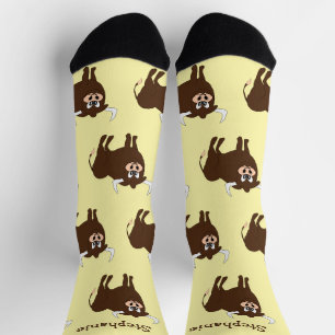 Calcetines Diseño Toro Marrón