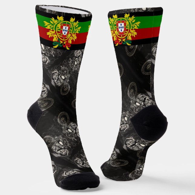 Calcetines diseños de motociclista portugués (Angular)