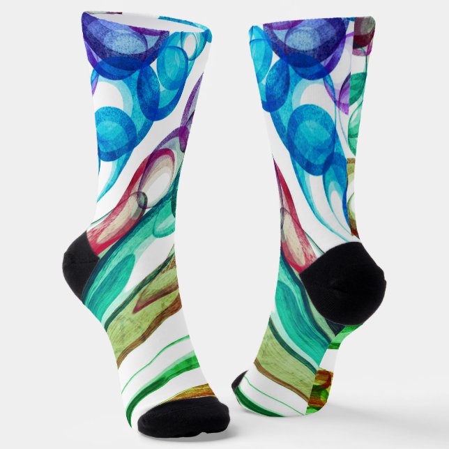 Calcetines Diversión de burbuja de la burbuja / Greenleaf / (Angular)