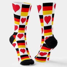 Calcetines Diversión del patrón cardíaco de la bandera de Ale