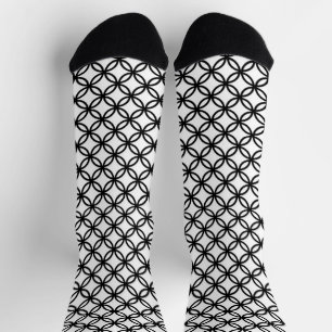 Calcetines Divertido Círculo Negro Arte Crazy Socks