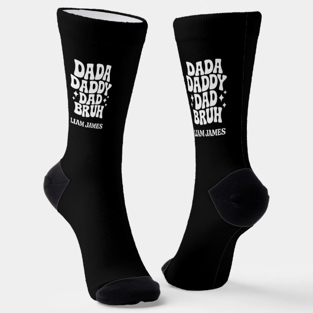 Calcetines Divertido regalo de papá papá papá papá papá Bruh  (Angular)
