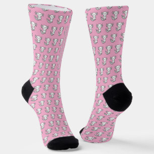 Calcetines Divertido y lindo escuadrón de Axolotl rosa person