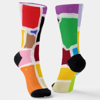 Calcetines divertidos, coloridos y de moda para tr