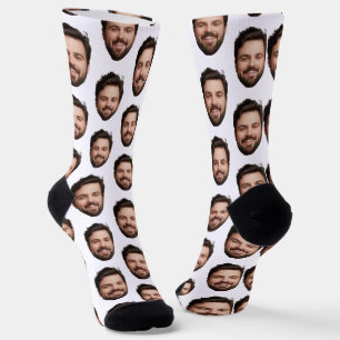 Calcetines divertidos con caras para hombres mujer