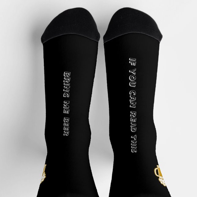 Calcetines Divertidos de Cerveza para Hombres (Arriba)