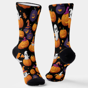 Calcetines divertidos de Halloween fantasmal
