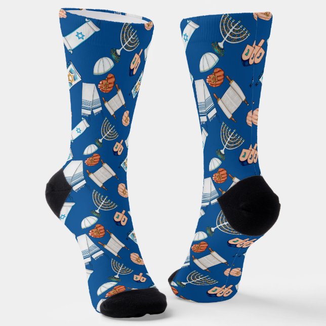 Calcetines divertidos de Hanukkah (Angular)