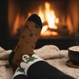 Calcetines divertidos de Navidad con el custom del