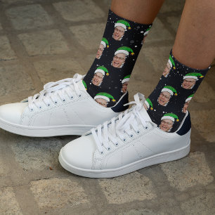 Calcetines divertidos de Navidad con foto de duend