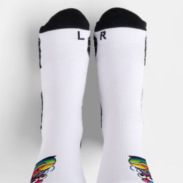 Calcetines divertidos de personaje de zapatilla de