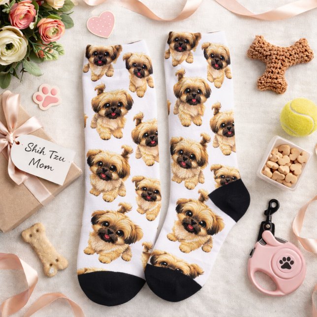 Calcetines divertidos para perros Shih Tzu (Cute Shihtzu Dog Socks )