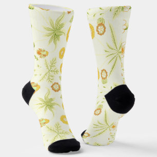 Calcetines divertidos y locos con patrón vintage a