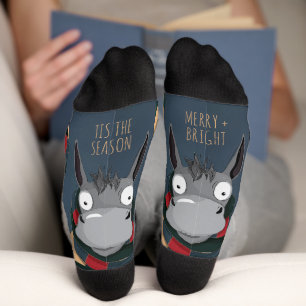 Calcetines Diviértete Alegre + Brillante Burro Azul Gris Pers