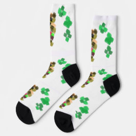 Calcetines Diviértete el día de San Patricio con el terrier i
