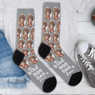 Calcetines DOG DAD Personalizado Huella de Mascota Foto de Pe