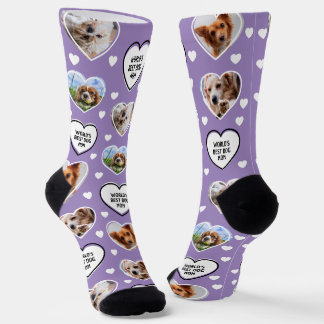 Calcetines DOG MOM Personalizado 4 Mascota Gato Perro Foto Co