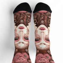 DÓLLFACE STEAMPUNK Sock de la tripulación premium 