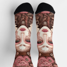 Calcetines DÓLLFACE STEAMPUNK Sock de la tripulación premium 