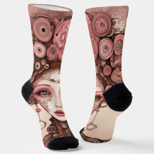 Calcetines DÓLLFACE STEAMPUNK Sock de la tripulación premium