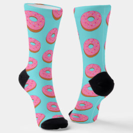 Calcetines Donut de anillo rosado - Novedad alimenticia de to