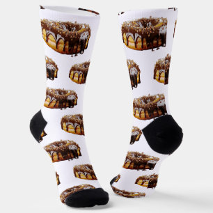 Calcetines Donut decadente de SlipperyJoe's cubierto de grues