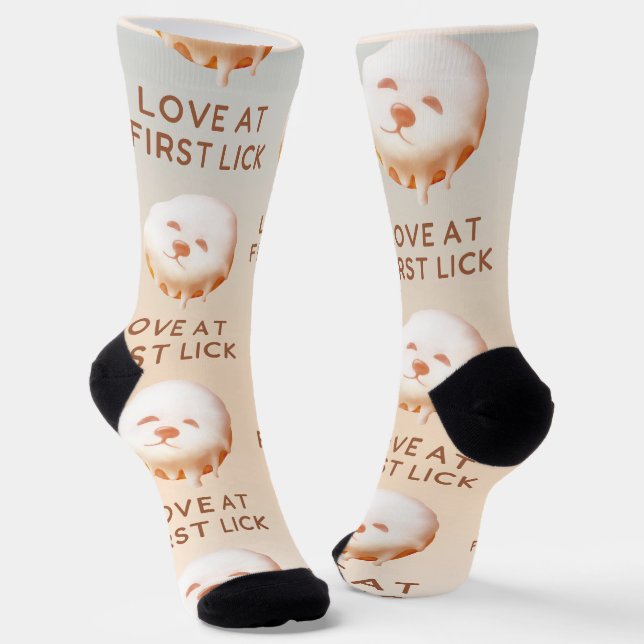 Calcetines Donut Dream: Pup Sonrisa Glaseada  (Angular)