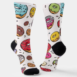 Calcetines Donuts seamless pattern