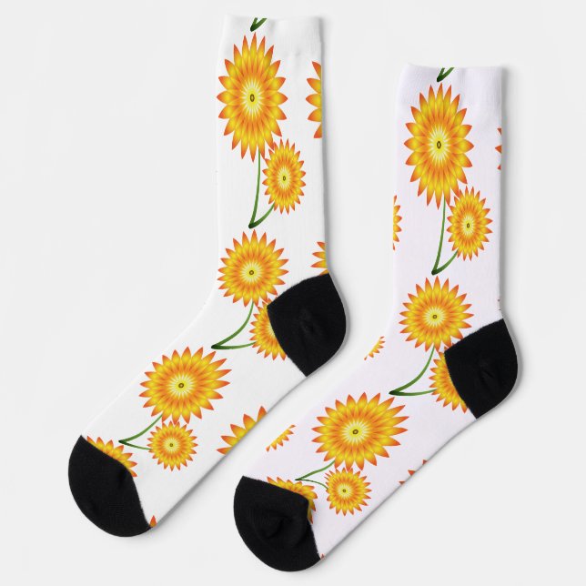 Calcetines Dos plantas de girasol Thunder_Cove (Izquierda)