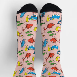 Calcetines Dr. Seuss   Patrón de Un pez dos peces