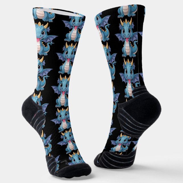 Calcetines dragón azul (Angular)