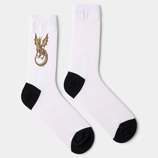 Calcetines Dragón Dorado  (Derecha)